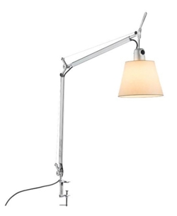 Tolomeo Basculante Tavolo, satin skærm m/bordklemme